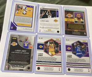 Lot Of 9 Lebron James Basketball Cards LA Lakers  Thumbnail