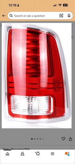 LED Tail Light Assembly Compatible with 2013-2018 Dodge Ram 1500,2014-2018 Ram 2 Right Passenger Side Led Taillights Rear Outer Tail Lamp Repl