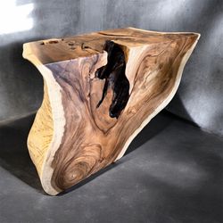 Monkey Wood Console Entryway Table