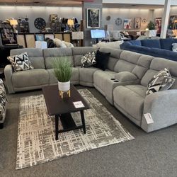 [OM] 🟪 Only $45 initial then take it home 🏡 Brand New Colleyville 6 Piece Reclining Sectional 