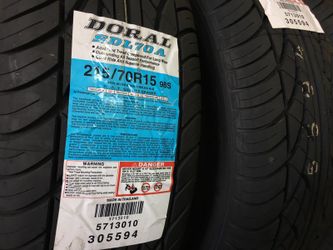 15" 4 new tires 215/70R15