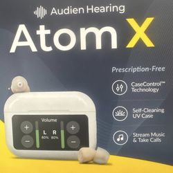 Atom X Touchscreen Operated Hearing Assistance Device With "A Max" Sound Chip!