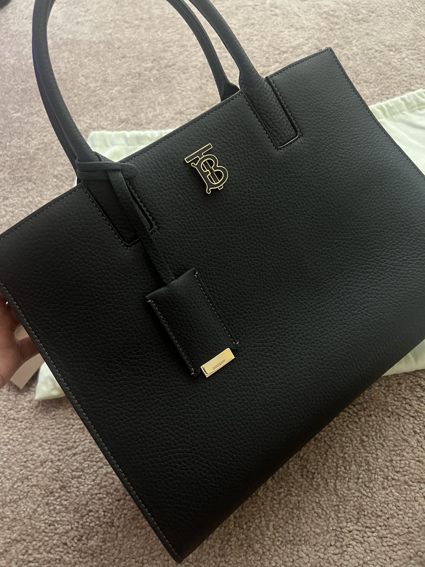 burberry black mini bag