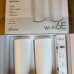 TP-Link Deco AXE11000 Tri-Band Mesh WiFi 6E (Deco XE200) (Two-pack)