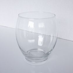 6 inch Clear Glass Bullet Bouquet Vase