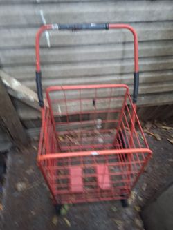 Orange shopping cart