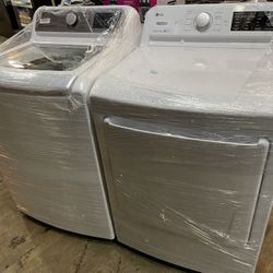 LG Washer End Dryer Electric White