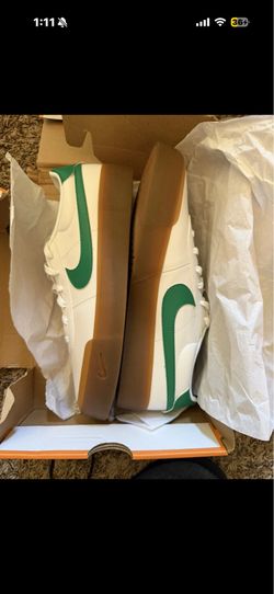 Nike Court Shot White Malachite Gum - FQ8146-109 New Size 10.5