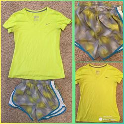 NIKE Dri-Fit 2 Piece Lot: Shirt Size M & Shorts Size XS