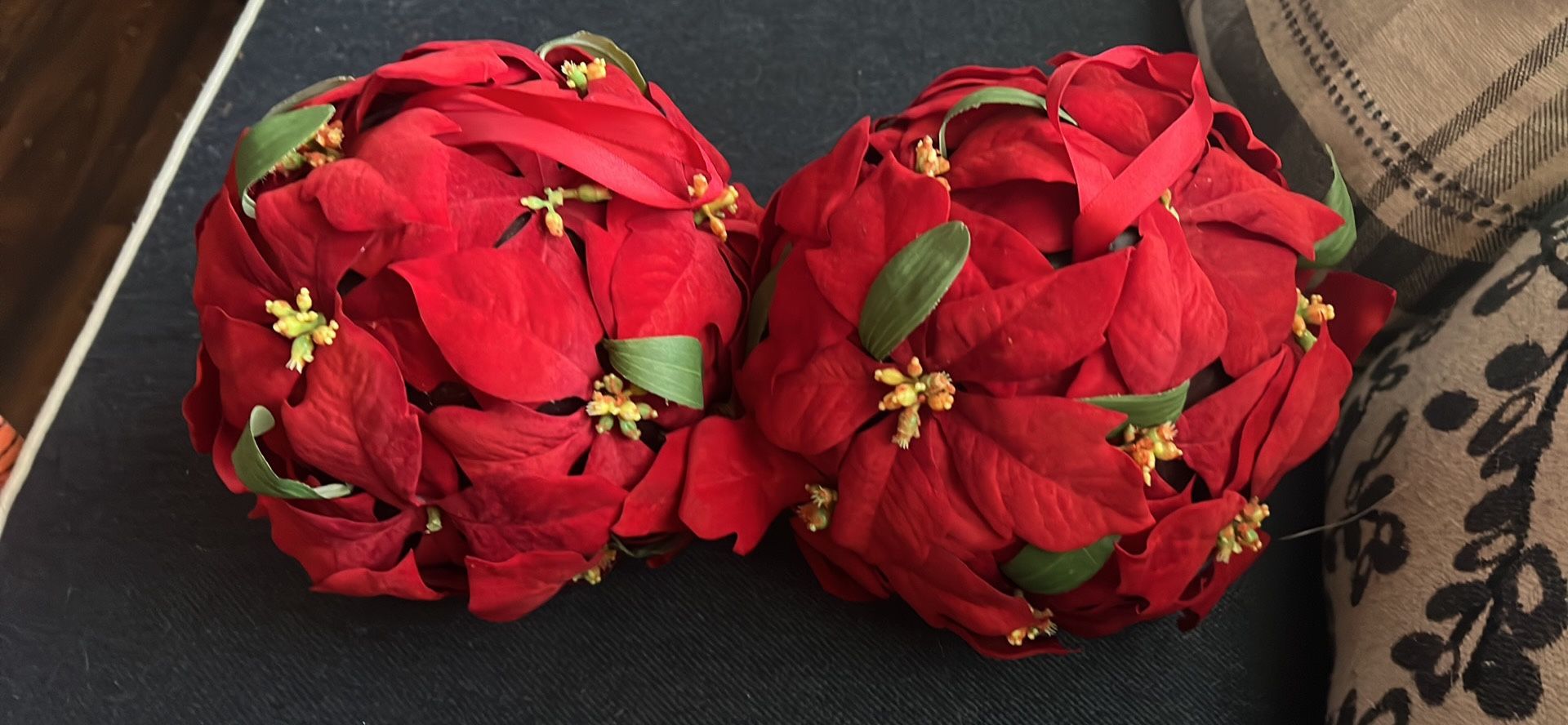 (2) Poinsettia Misseltoe