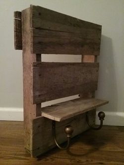 Reclaimed Wood Shelves, Kitchen or Bathroom Rack