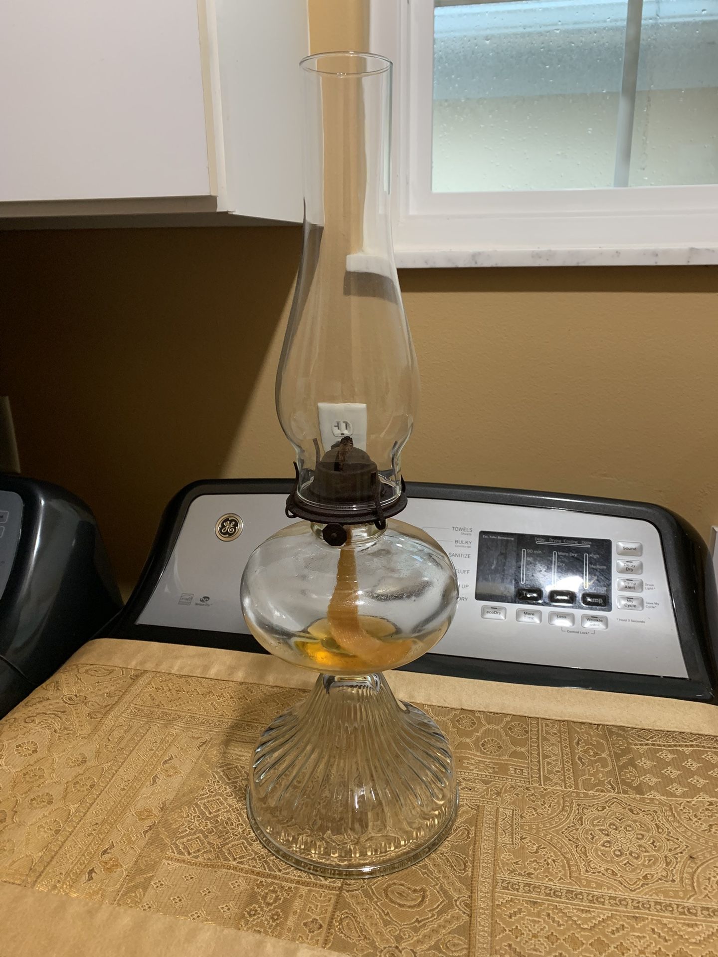 Beautiful Old Oil Lamp