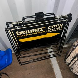 4 Metal Open House Signs 