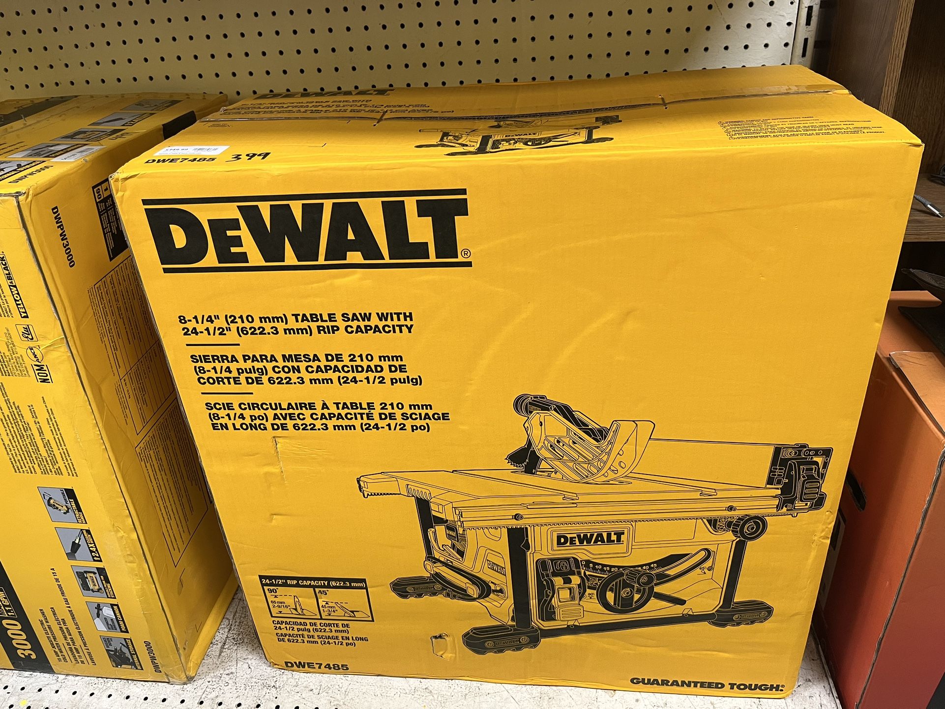 Dewalt 8-1/4” Table Saw with 24-1/2” Rip Capacity (BRAND NEW)