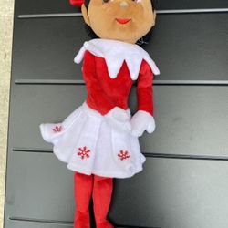 ELF on The Shelf Plush Pal Dark Skin skirt Girl 14" Lumistella 2010 Xmas Doll