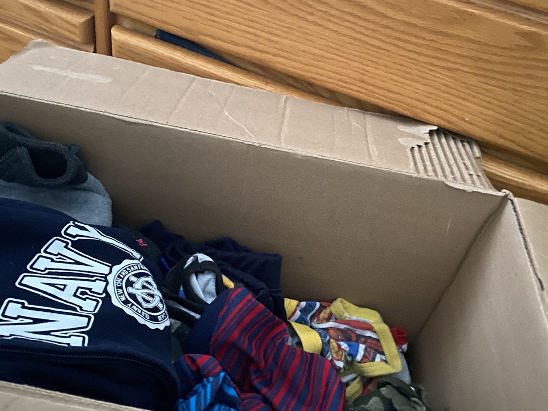 Box Of 4t Boy Clothes