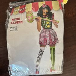 Women Clown Costume Size Small