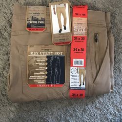 FLEX UTILITY PANT KHAKI COLOR