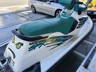 sea doo jet ski with trailer