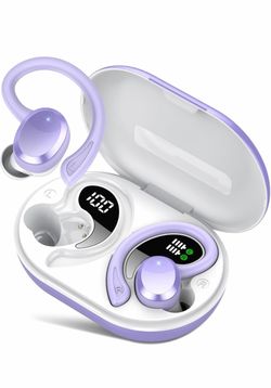 ⚡ Wireless Earbuds Bluetooth 5.4 — Brand New | 68Hr Playtime | ENC | IPX7 | Earhook Sport  (Black)