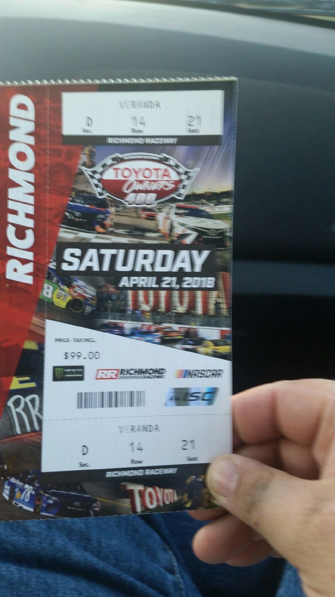 2 NASCAR tickets for RIR