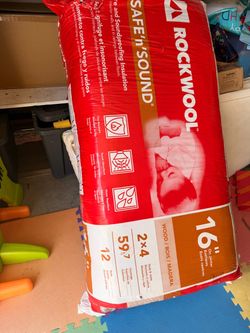 Rockwool Safe'n'Sound 16 In. x 47 In. Stone Wool Insulation (12-Pack)