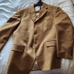 Men's Size 40 Italian Suede Sports Coat