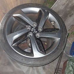 225/40ZR18 rim for a Hyundai.
