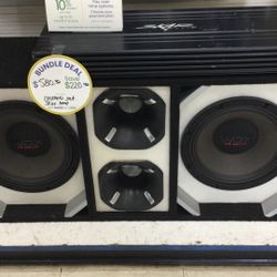 Skar Amp With WDX DB Drive Speaker Bundle