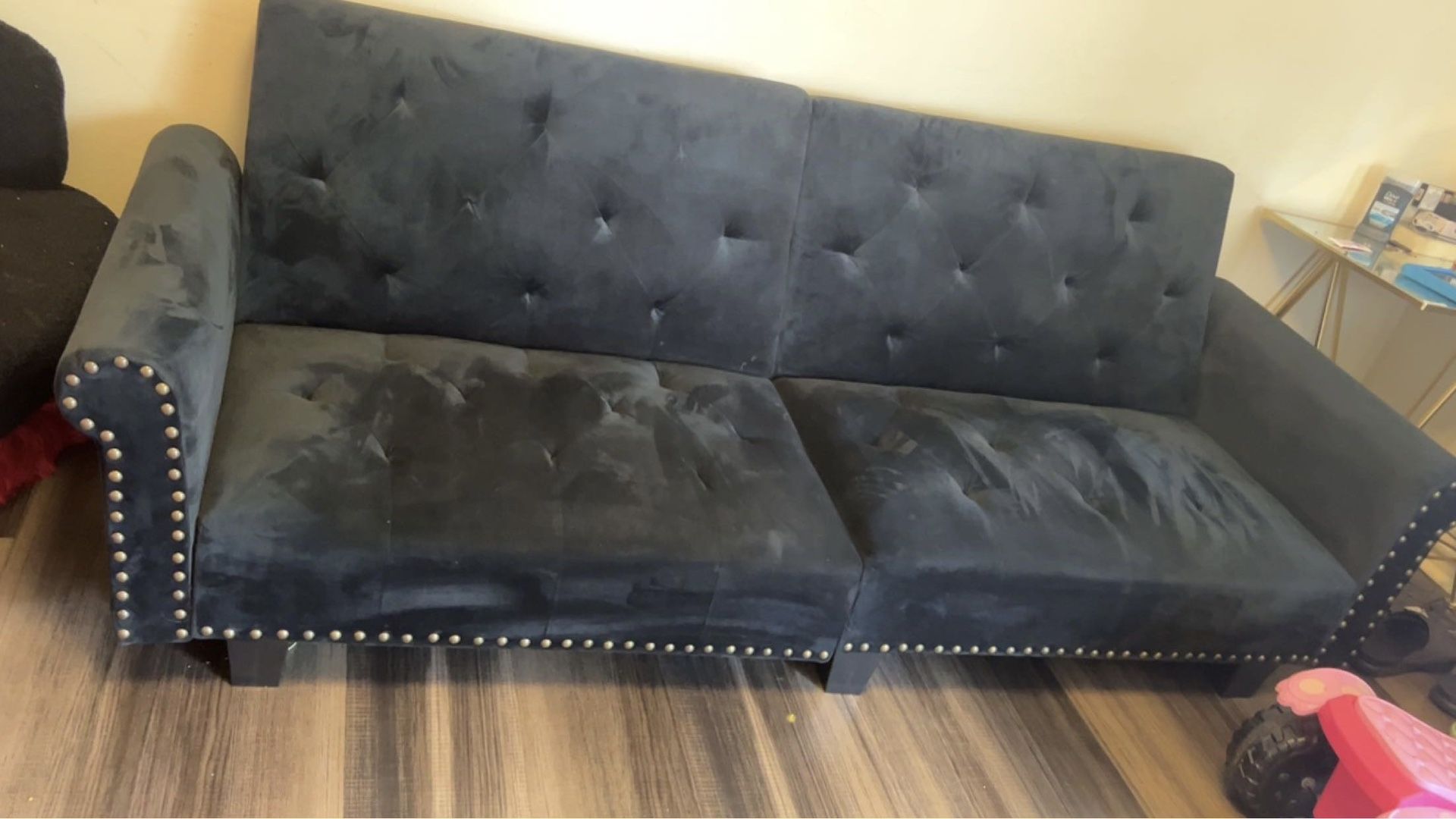 Velvet Couch/futon 