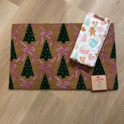Holiday Door Matt And Kitchen Hand Towels $10 For Both 