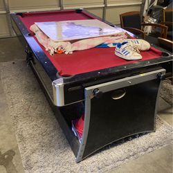 pool table and air hockey 