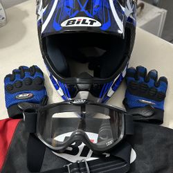 Motocross Helmet Set