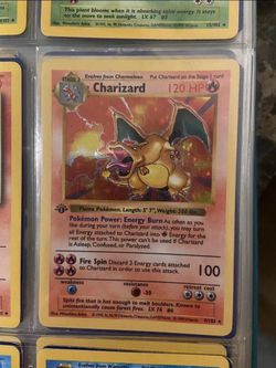 🔥 1999 Pokémon Base Set 1st Edition Holo Charizard 🔥