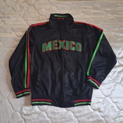 Youth Black Mexico National Soccer Team Track Jacket Size 8