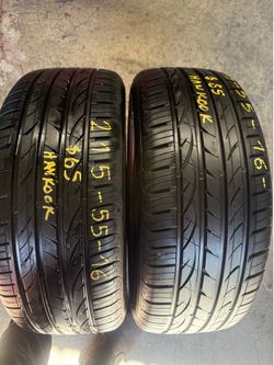 215/55/16 (2) Hankook installed