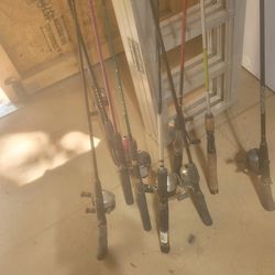 Assorted Zebco Rods And Reels 15.00each 