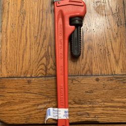 REED 18" HEAVY DUTY PIPE WRENCH 1/4"-2 1/2" CAPACITY RW18 