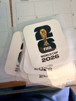(RESTOCKED) 2026 FIFA World Cup Jersey Patch Iron On WHITE