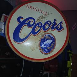 Coors Collectible Tin Sign 