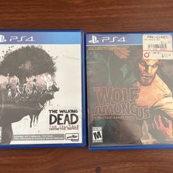 The Walking Dead & The Wolf Among Us For PS4