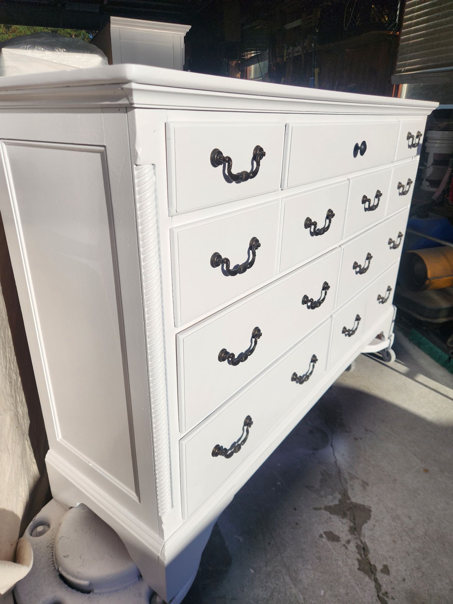 Large White Dresser
