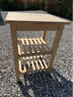 IKEA Kitchen Wooden Island