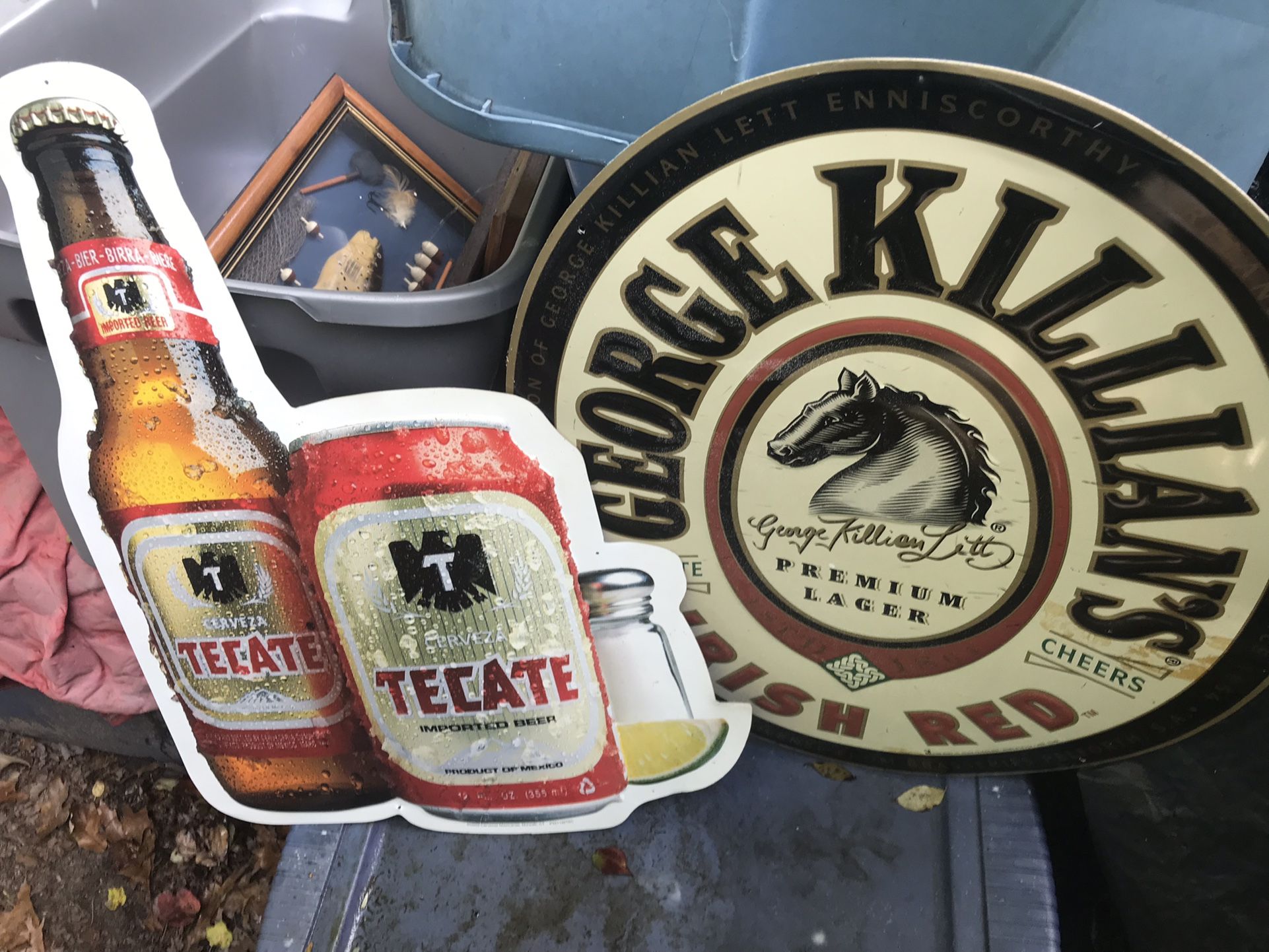  Large Vintage Tin Bar Signs Only $20 Each Firm