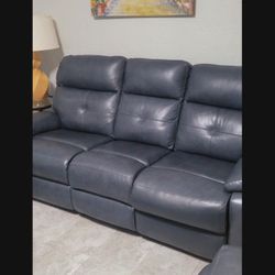 Recliner Sofa Set With 4 Piece Tables 