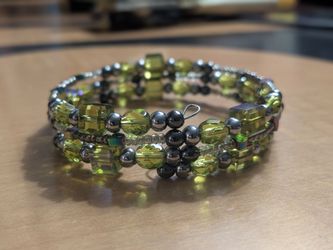 Beaded Memory Wire Bracelet