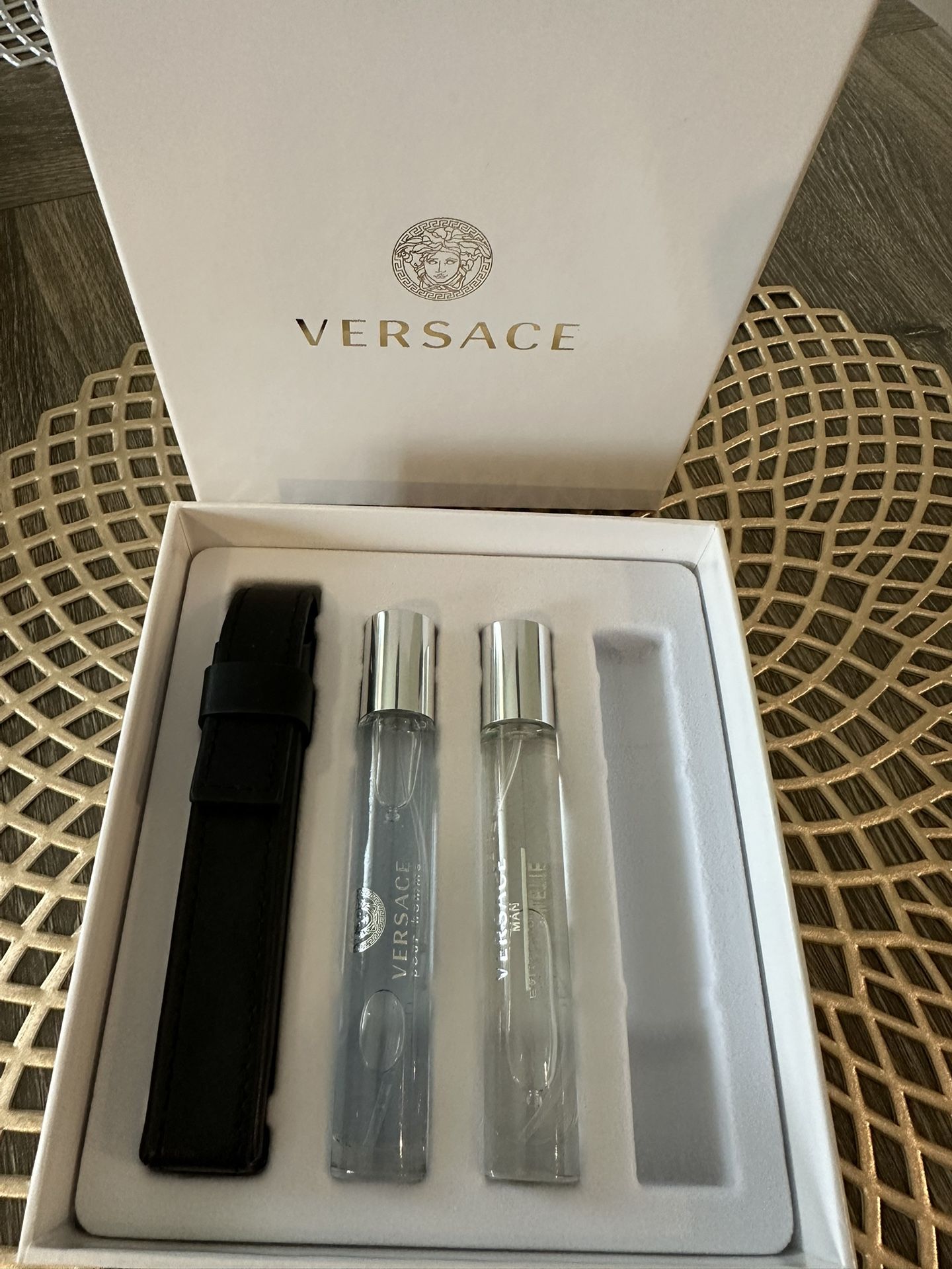 New VERSACE Men’s Fragrance Collection 2pc missing one fragrance SALE
