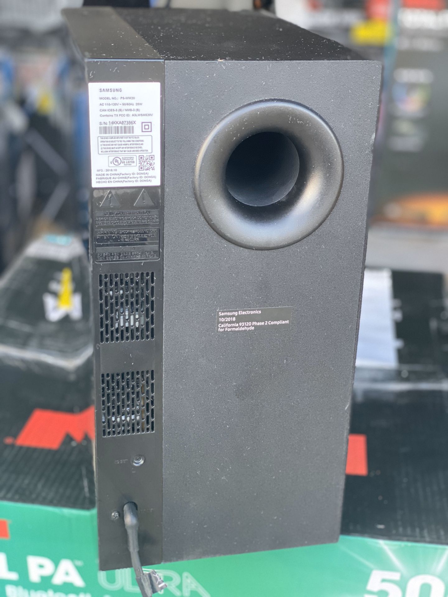 Samsung PSWM20 Wireless Home Theater Sound System Subwoofer ONLY for