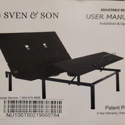 Sven & Son Essential Series Adjustable Bed +14" Hybrid Mattress - Twin-XL. Works Perfectly! 
