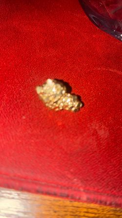 Gold Earring 10k Nugget